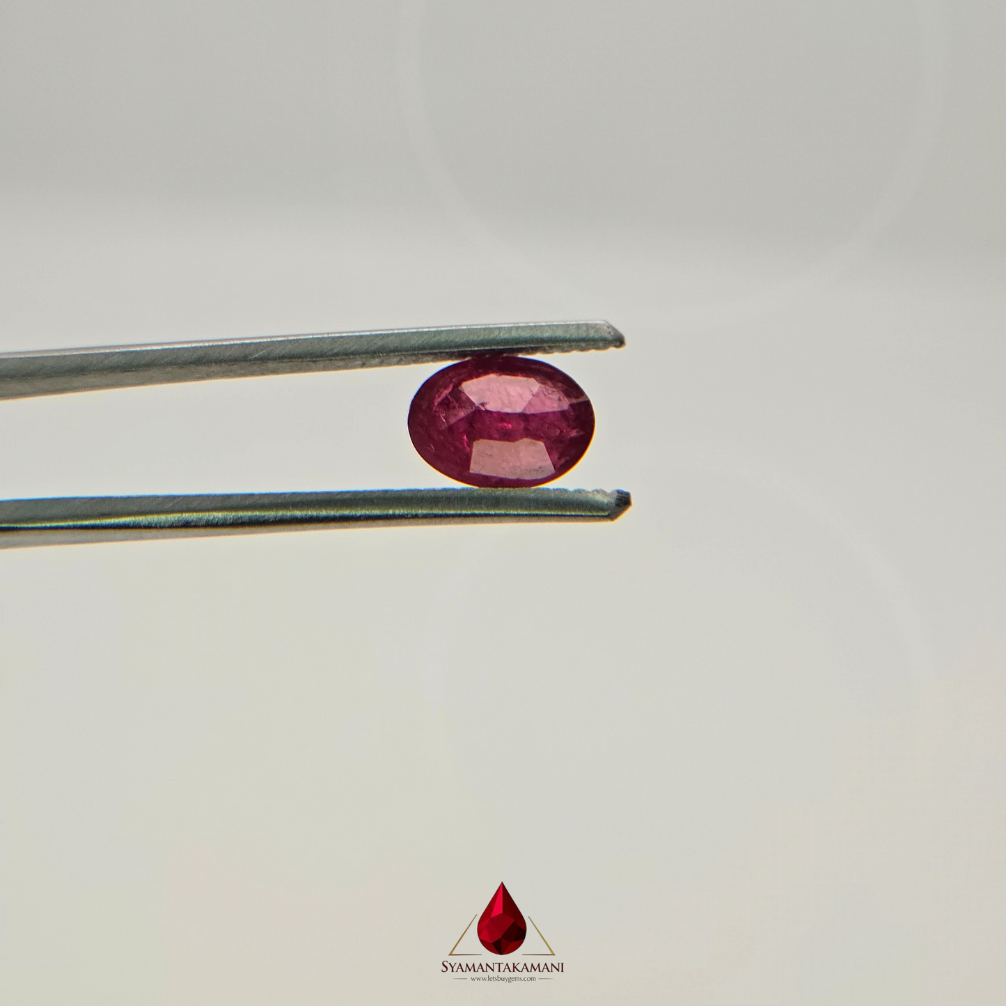 Natural Untreated Mozambique Ruby 1.50 Carats Oval Mix Cut AAA Quality