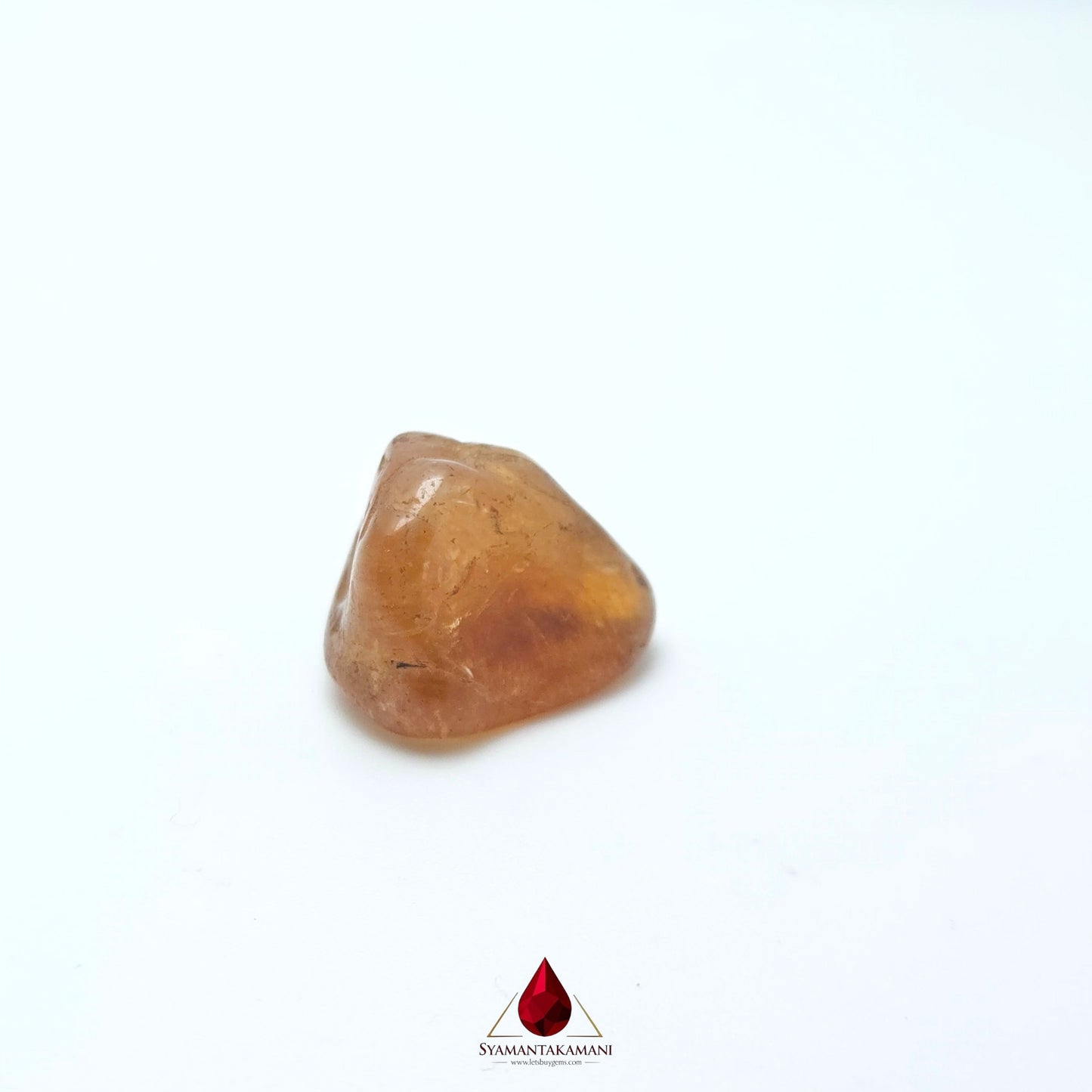 Natural Citrine Tumbled Stone Untreated Unheated