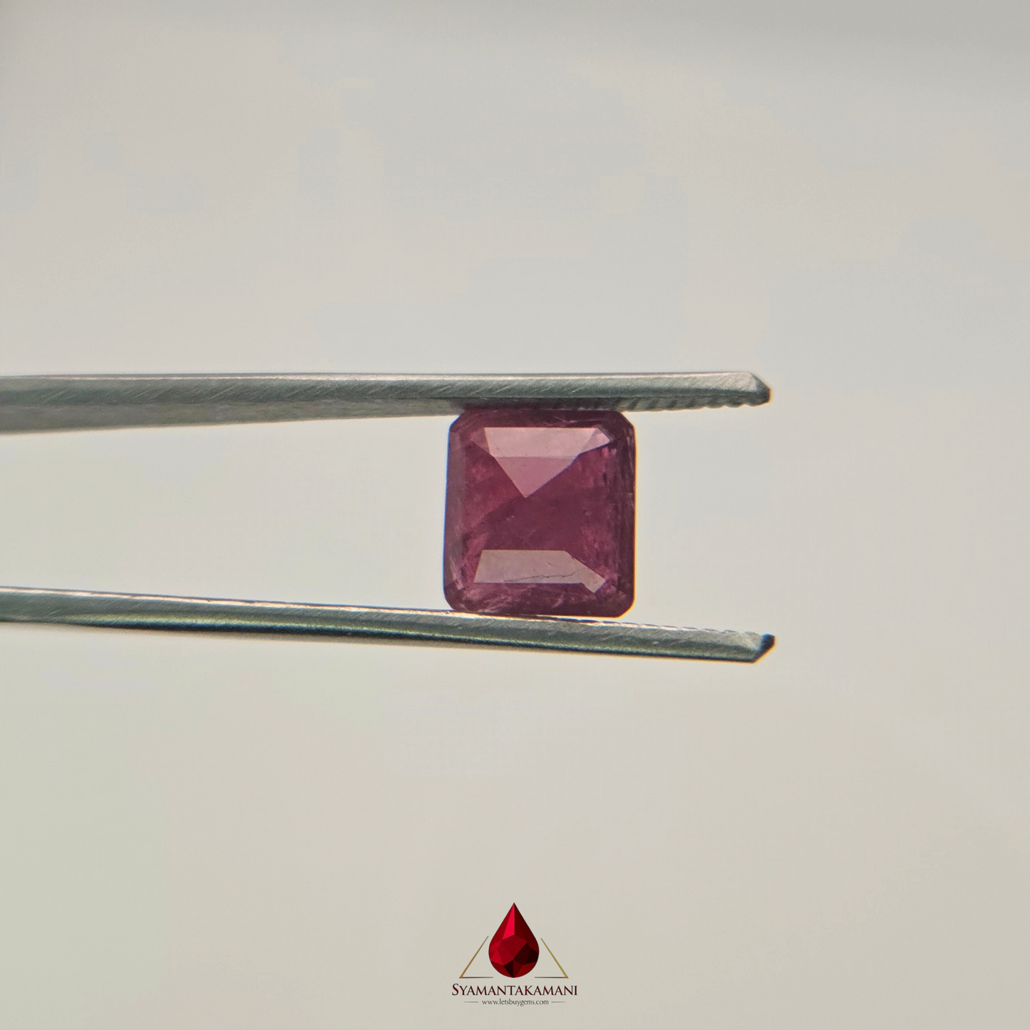 Natural Untreated Mozambique Ruby 2.70 Carats Rectangle Step Cut