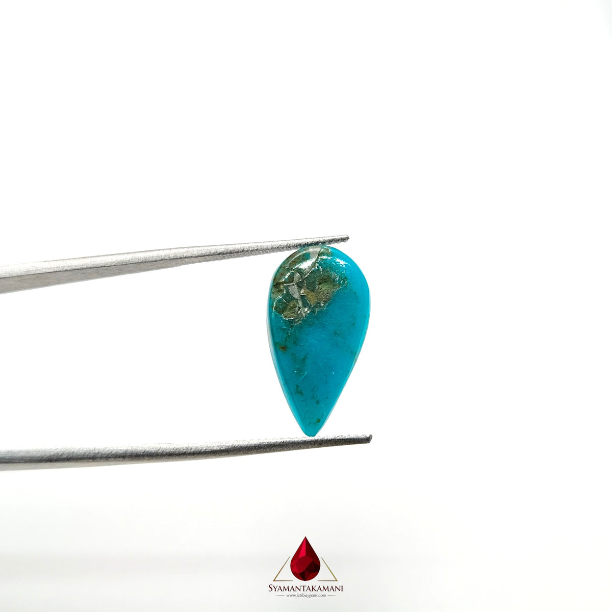 Persian Turquoise (Irani Firoza, Fyroos) 3.15 Carats Pear
