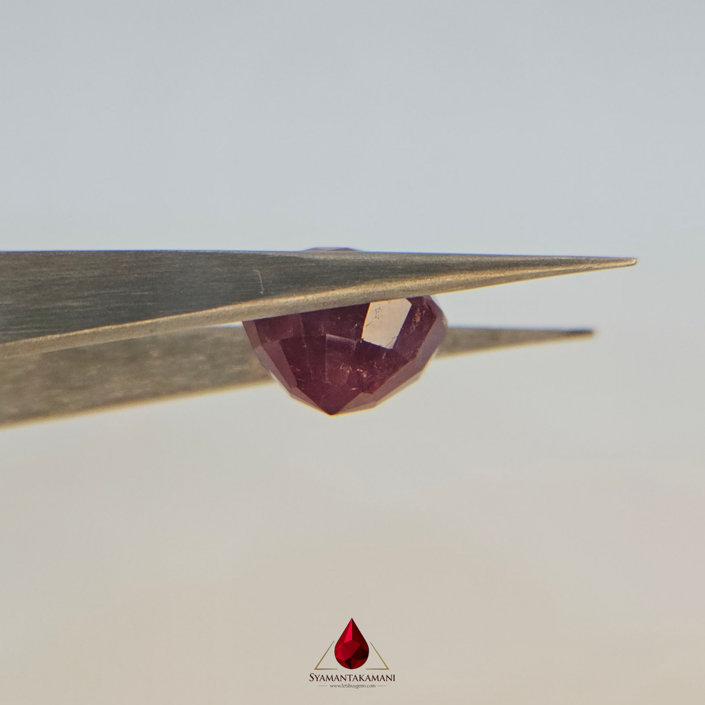 Ruby Round 9.40 Carats Natural Untreated Ruby from Mozambique