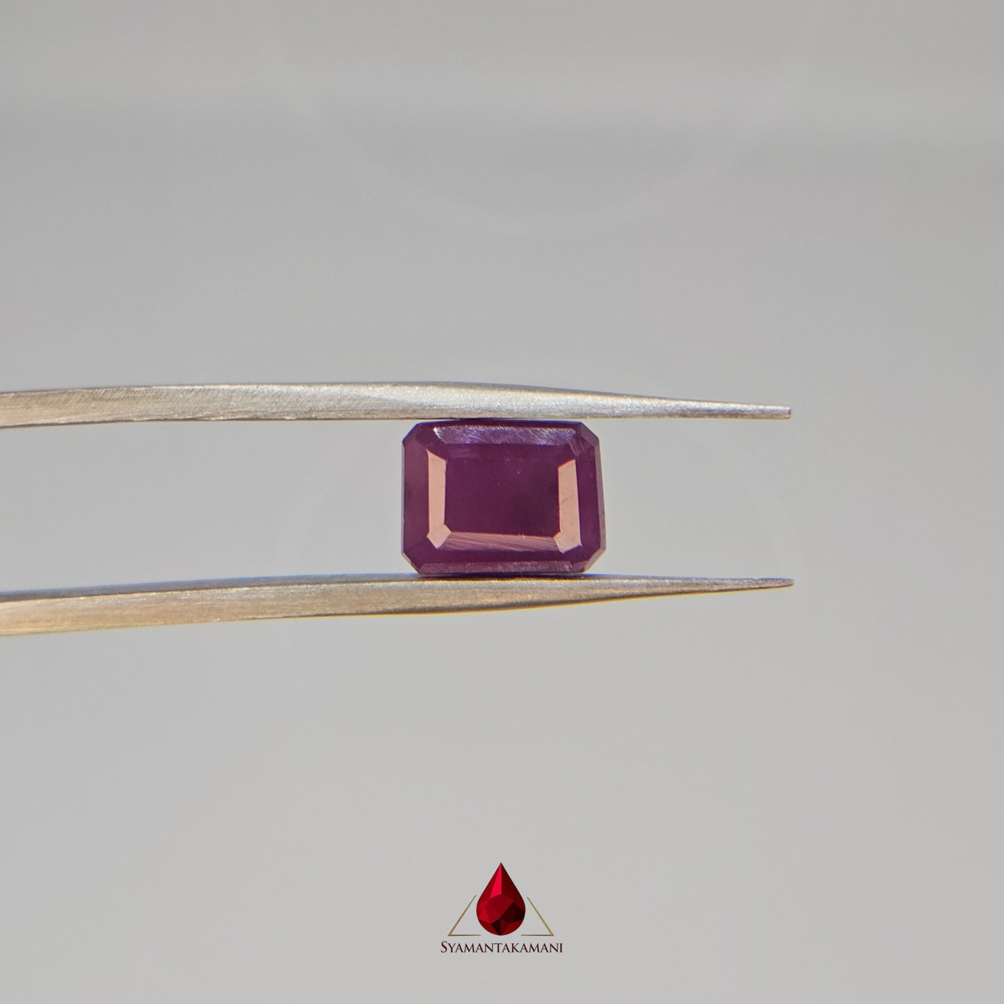 Ruby Rectangle 4.05 Carats Natural Untreated Ruby from Karnataka The Heritage Gem
