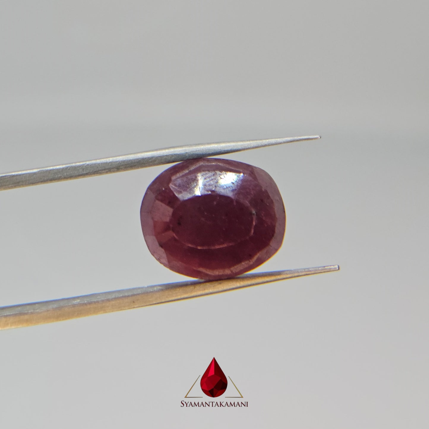 Ruby Oval 13.65 Carats Natural Untreated Ruby from Karnataka The Heritage Gem