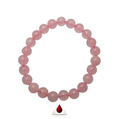 Natural Rose Quartz 8mm Bracelet The Gentle Love