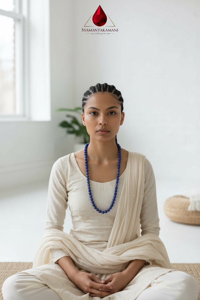 Premium Lapis Lazuli Statement Chain with Extender The Celestial Depth