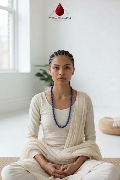 Premium Lapis Lazuli Statement Chain with Extender The Celestial Depth