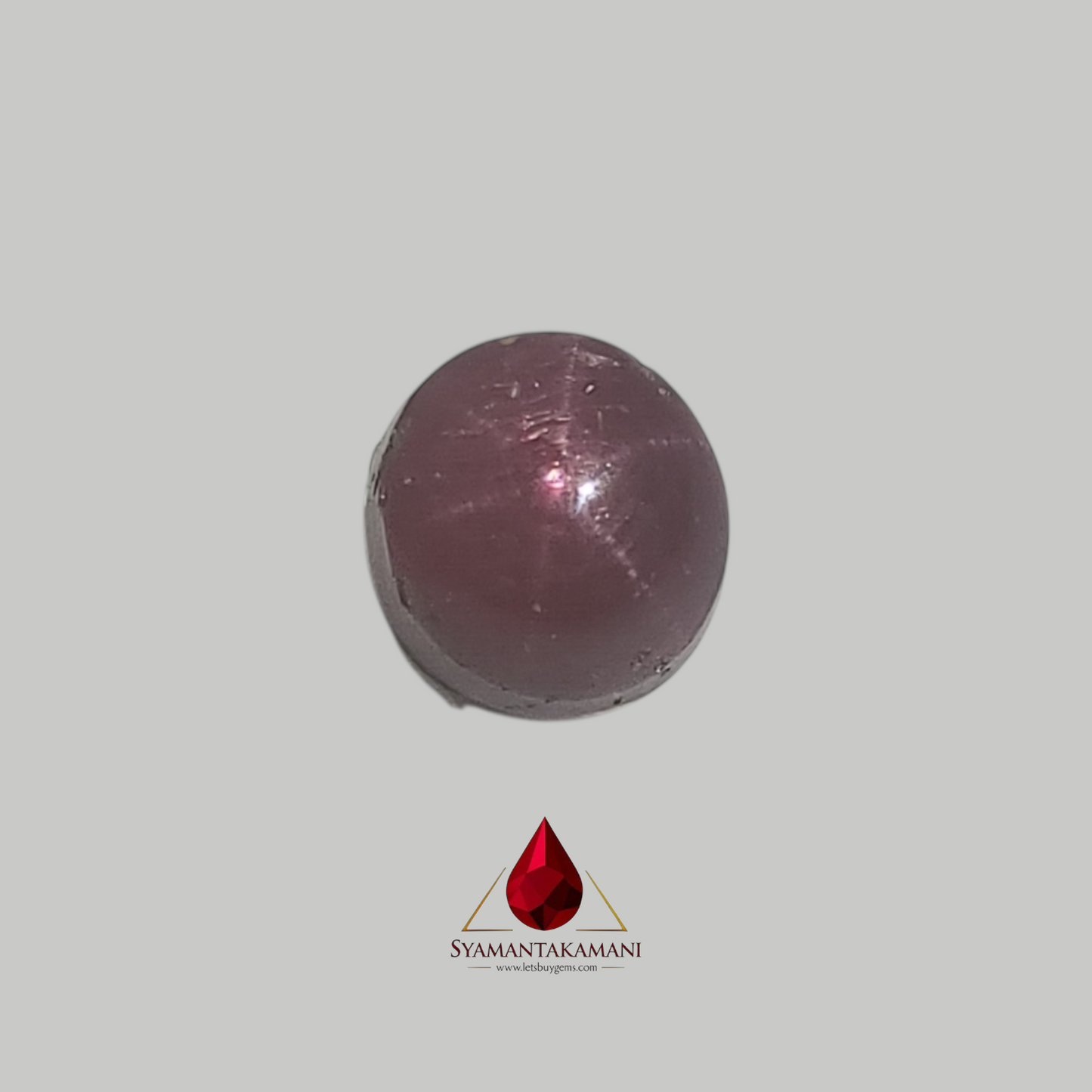 Star Ruby Round 3.85 Carats (6 Ray Asterism)