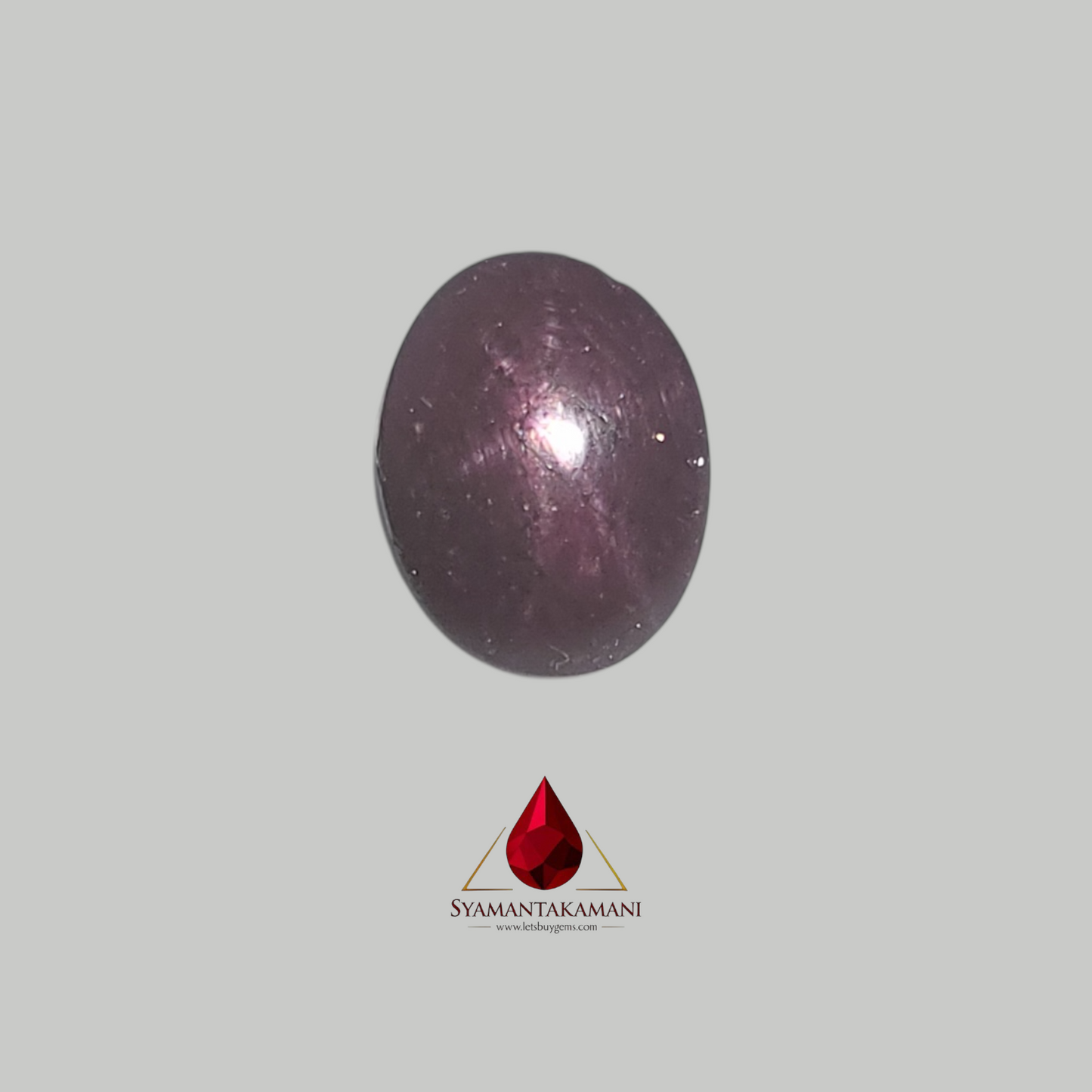 Star Ruby Oval 4.45 Carats (6 Ray Asterism)
