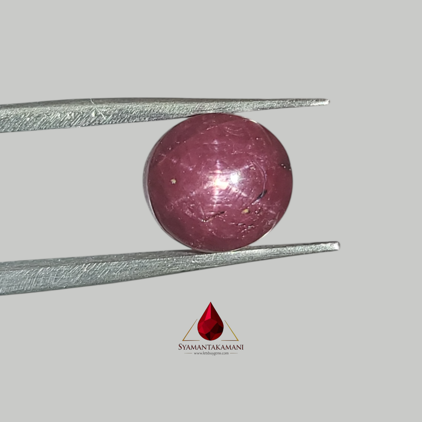 Star Ruby Round 5.95 Carats (6 Ray Asterism)