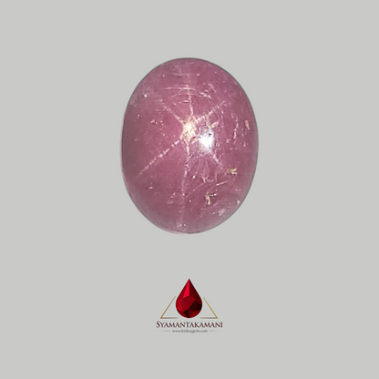 Star Ruby Oval 6.65 Carats (6 Ray Asterism)