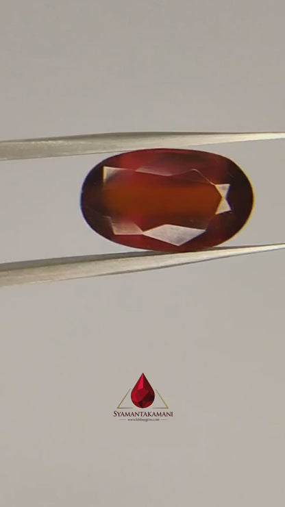 Hessonite 7.55 Carats Oval Mix Cut