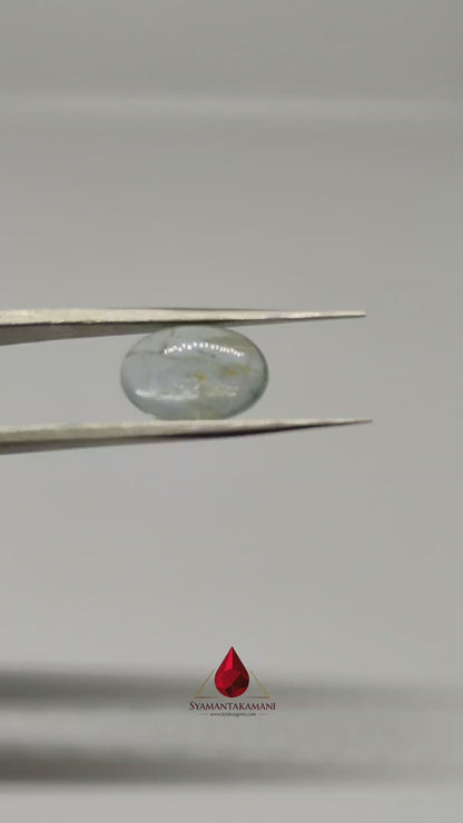Aquamarine 4.40 Carats Oval Cabochon