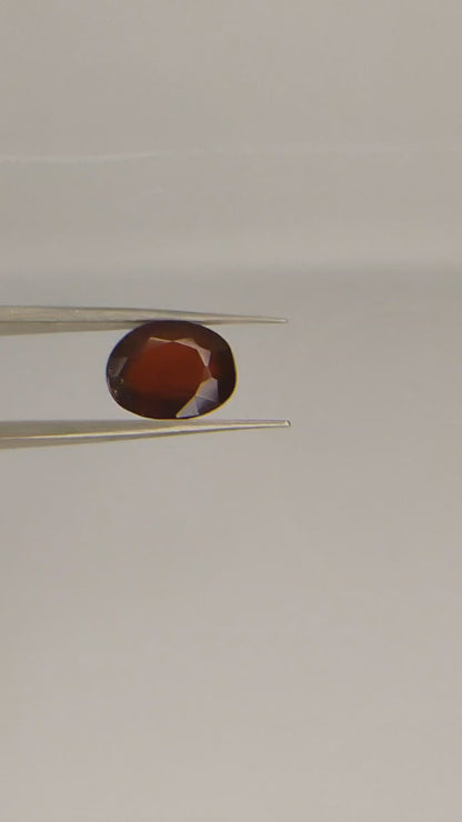 Hessonite 4.95 Carats Oval Mix Cut