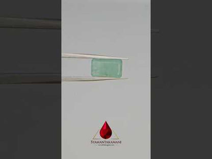 Emerald Rectangle 3.01 Carats Zambian