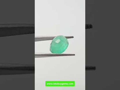 Natural Ethiopian Emerald 4.23 Carat AA+ Quality Oval Mix Cut