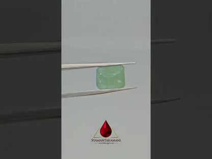 Emerald Rectangle 2.88 Carats Zambian