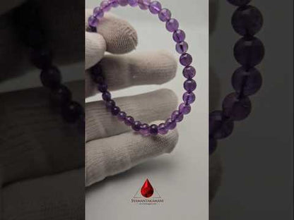 Natural Amethyst Bracelet 6mm The Royal Serenity