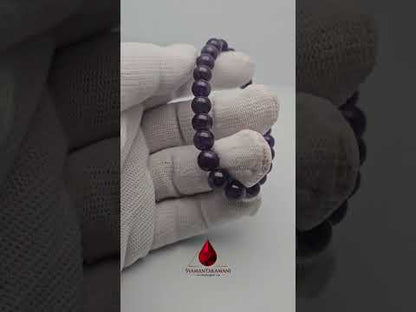 Natural Amethyst Bracelet 8mm The Royal Serenity