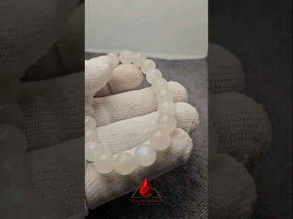 Natural Moonstone Bracelet 10mm Beads The Lunar Magic