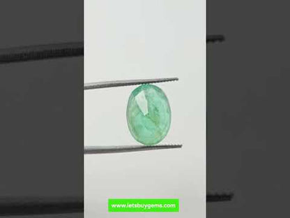 Natural Ethiopian Emerald 4.28 Carat AA Quality Oval Mix Cut