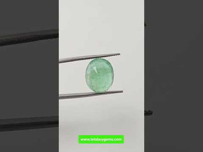 Natural Ethiopian Emerald 5.59 Carat AA Quality Oval Mix Cut