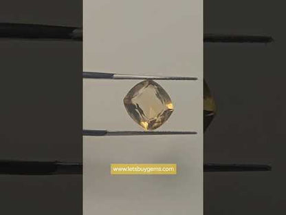 Natural Citrine 3.40 Carats Unheated Untreated From Brazil Long Cushion Cut