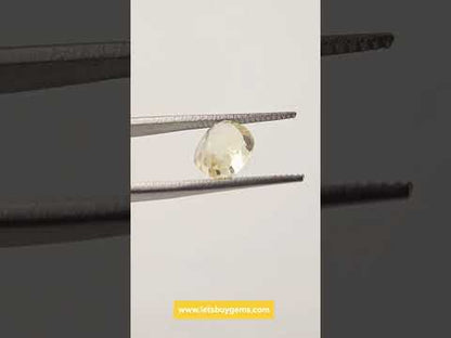 Natural Yellow Sapphire 2.38 Carat Untreated Unheated From Sri Lanka AAA Grade The Golden Imperial