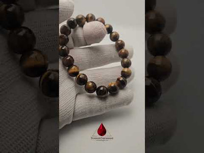 Natural Tiger's Eye 10mm Bracelet The Fierce Focus