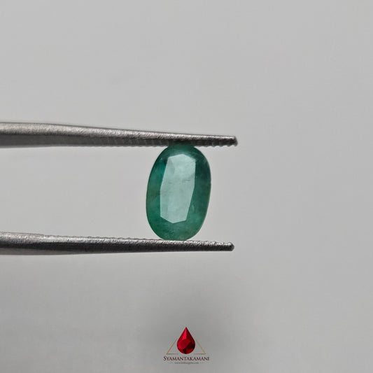 Natural Emerald 1.30 Carat From Zambia AAA Grade The Verdant Sovereign