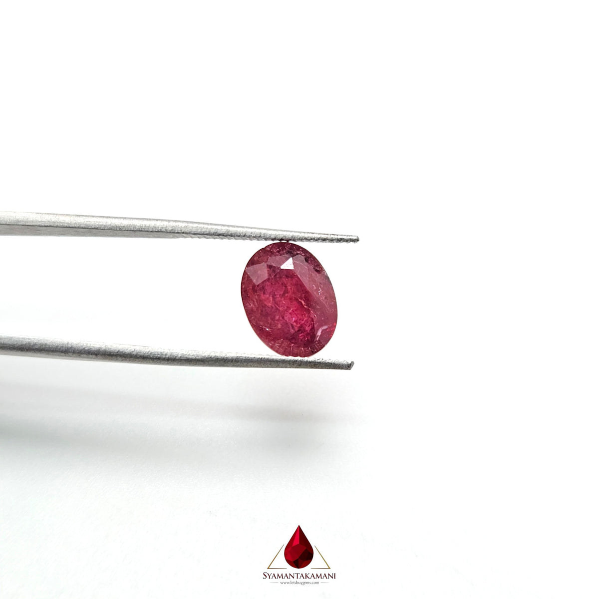Natural Ruby 3.46 Carats Oval Mixed Cut AA Grade from Mozambique