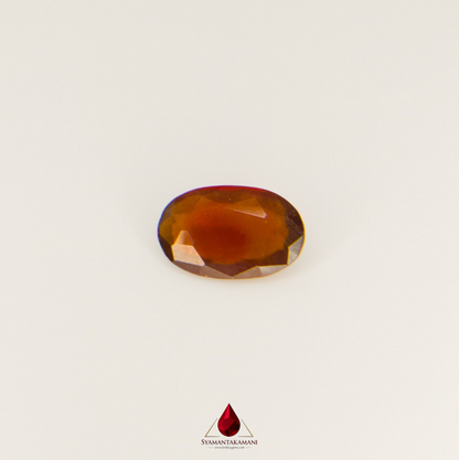 Hessonite 7.05 Carats Oval Mix Cut