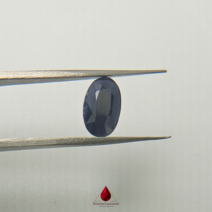 Natural Blue Sapphire 2.85 Carat Untreated AA Quality  (Neelam) From Madagascar The Midnight Marquis