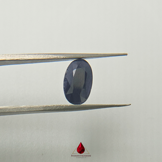 Natural Blue Sapphire 2.85 Carat Untreated AA Quality  (Neelam) From Madagascar The Midnight Marquis