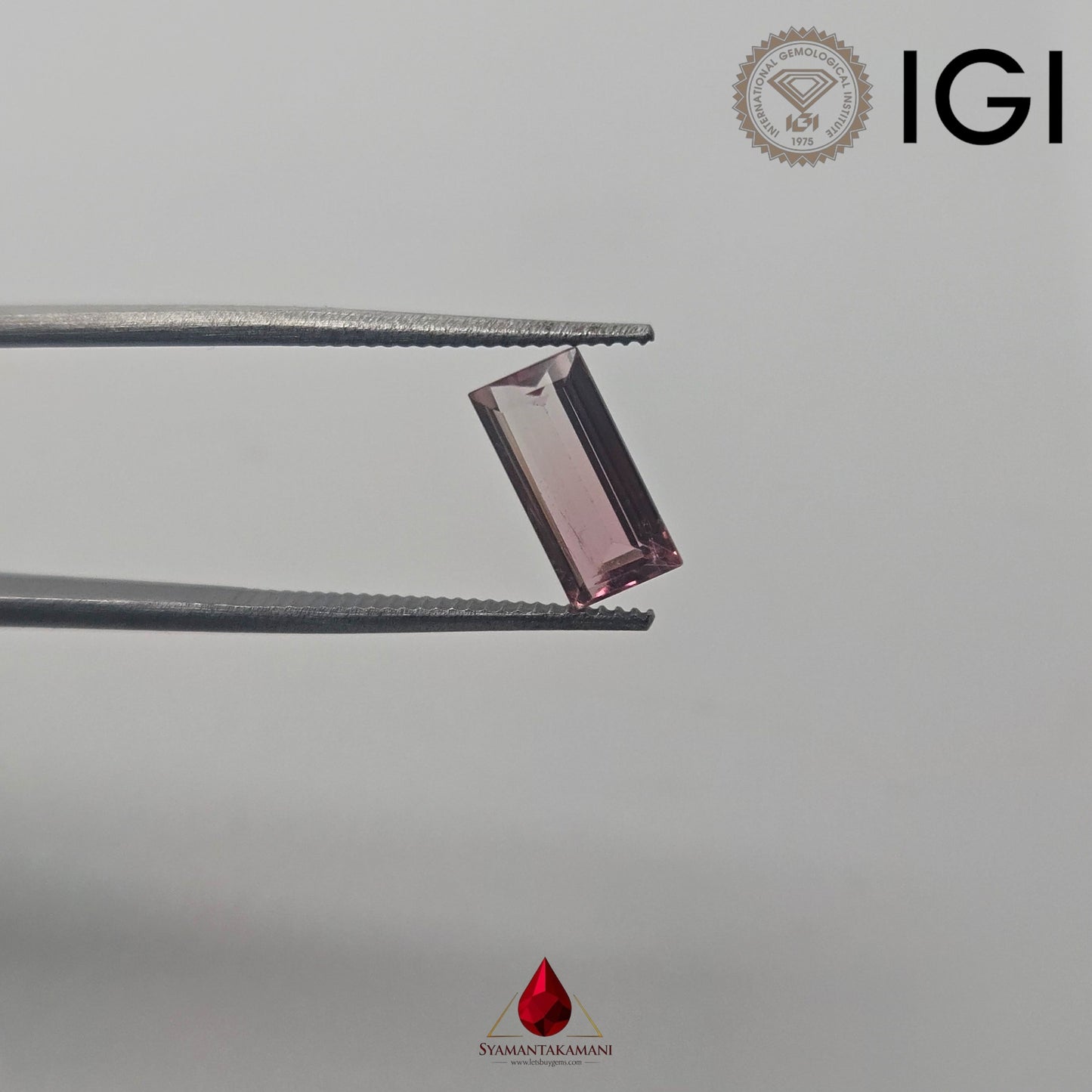 Natural Tourmaline (Pink) From Brazil 1.24 Carat AAA+ Quality Rectangle Step Cut The Pink Sovereign
