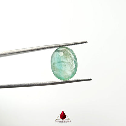 Natural Ethiopian Emerald 3.46 Carat A+ Quality Oval Mix Cut