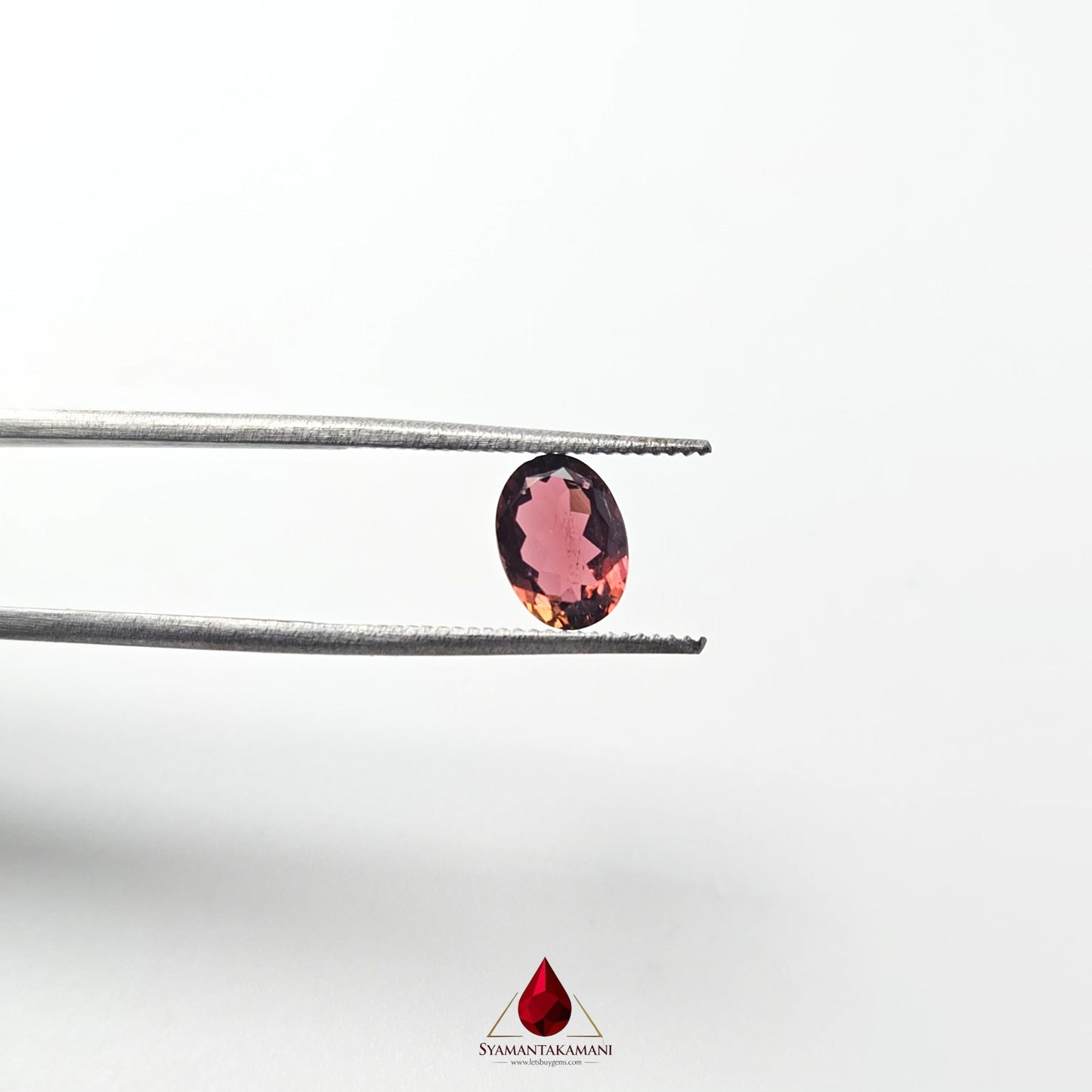 Natural Tourmaline (Reddish Purple) From Brazil 1.00 Carat AAA Quality Oval Mix Cut The Velvet Empress