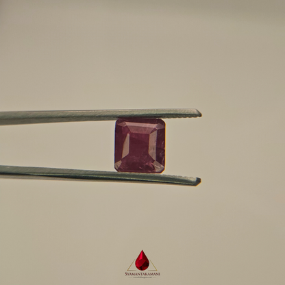 Natural Untreated Mozambique Ruby 2.70 Carats Rectangle Step Cut