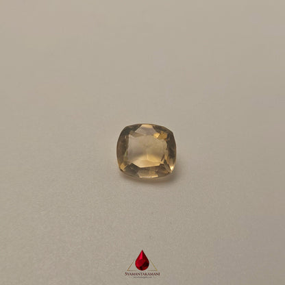 Natural Citrine 3.40 Carats Unheated Untreated From Brazil Long Cushion Cut