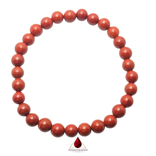 Natural Red Jasper Bracelet 6mm The Earthly Endurance