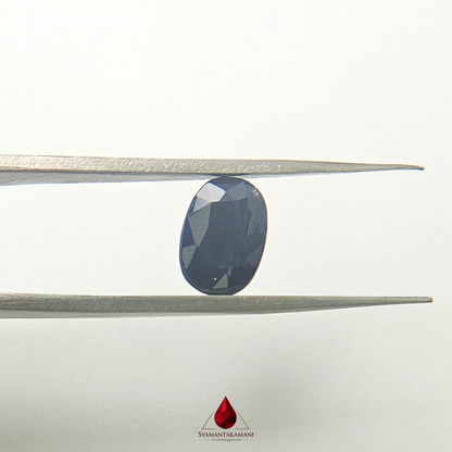 Natural Blue Sapphire 3.60 Carat Untreated AA Quality  (Neelam) From Madagascar The Midnight Zenith
