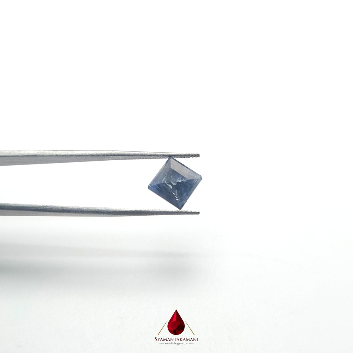 Natural Blue Sapphire 2.46 Carat Untreated (Neelam) From Madagascar Square Step Cut