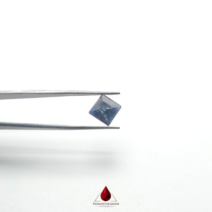 Natural Blue Sapphire 2.46 Carat Untreated (Neelam) From Madagascar Square Step Cut