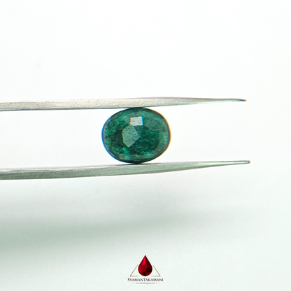 Natural Emerald 3.80 Carat From Zambia AAA+ Grade The Royal Elegance