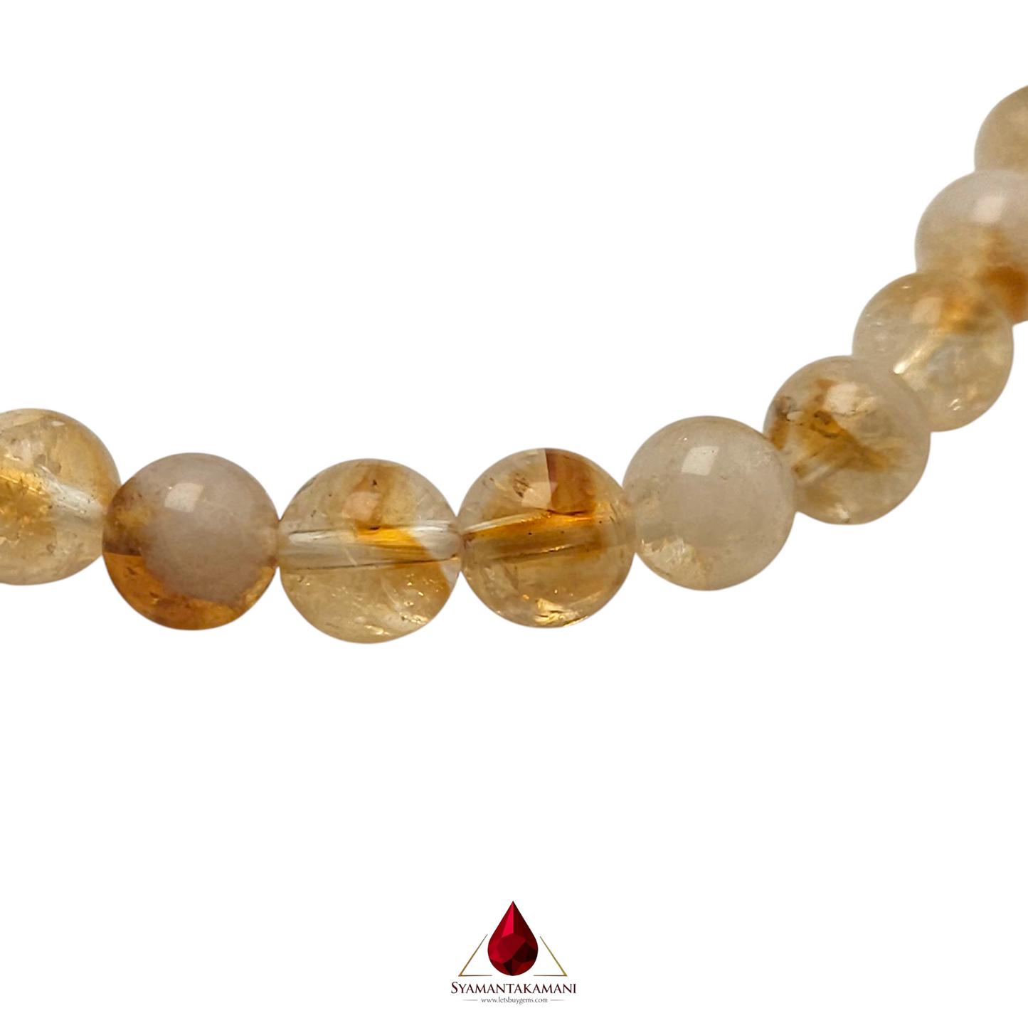 Natural Citrine 6mm Bracelet AAA Quality The Merchant's Stone