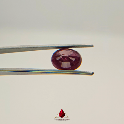 Natural Untreated Mozambique Ruby 6.65 Carats Oval Mix Cut