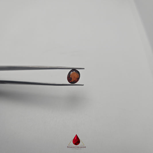Natural Hessonite Garnet 2.65 Carats Untreated From Sri Lanka Oval