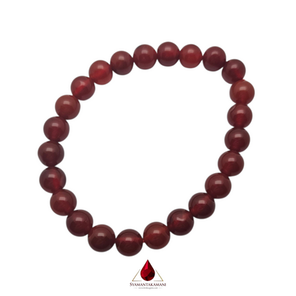 Natural Carnelian Bracelet 8mm The Fiery Vitality