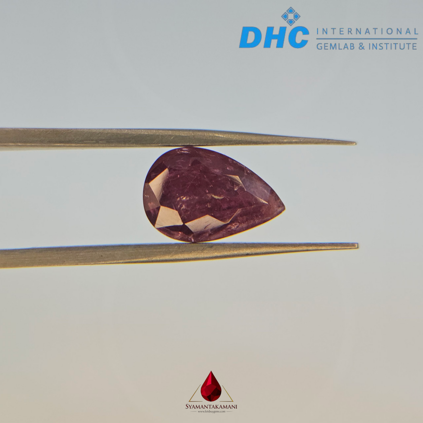 Ruby Pear 4.32 Carats Natural Untreated Ruby from Mozambique