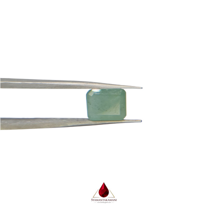 Emerald Rectangle 2.88 Carats Zambian