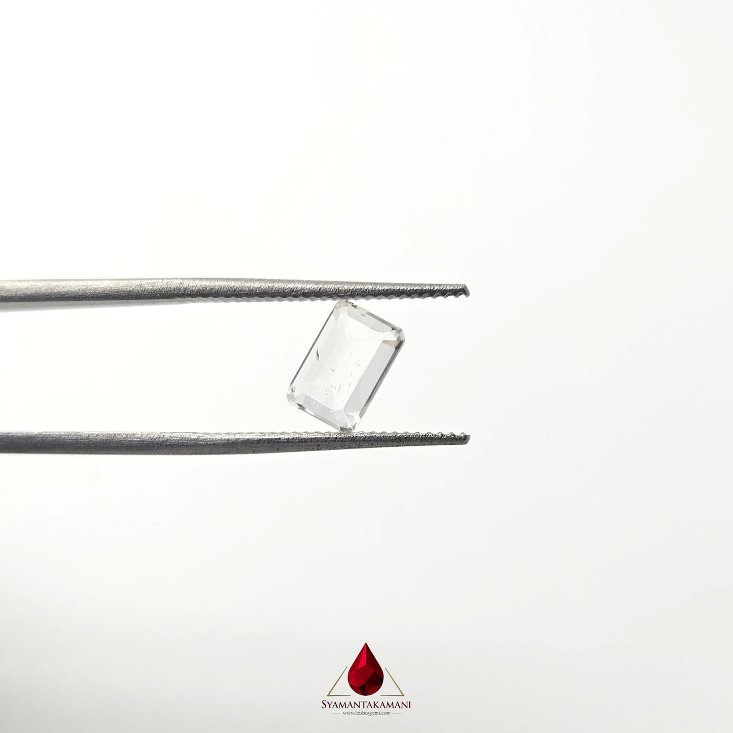 Natural Tourmaline (Colourless) From Brazil 1.10 Carat AAA+ Quality Emerald Cut The Pristine Achroite